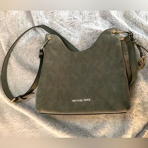 Medium sized olive green Michael Kors purse